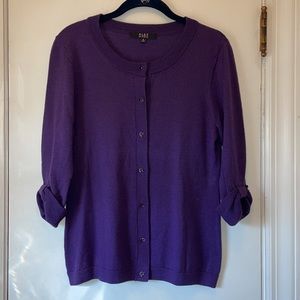 Alex Marie Ladies Wool Sweater Purple Medium